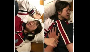Horny Asian woman gargles Sofia Takigawa's cock. Horny Japanese slut, Sofia Takigawa, undoubtedly knows how to satisfy two fuck-sticks at the same time, and this red-hot Japan xxx porn gig with her and 2 boys ready to plow her stiff